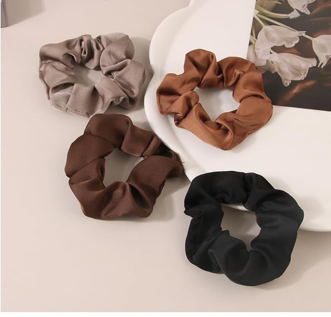 7pcs/Set Hairdressing Accessories Kit, Lovely Bear Decor Head Band, Elastic Fluffy Water Absorbent Head Hoops, Flower Shaped Hair Claw Clips, Ponytail Holders Hair Ties (Red)-BrightBean Baby