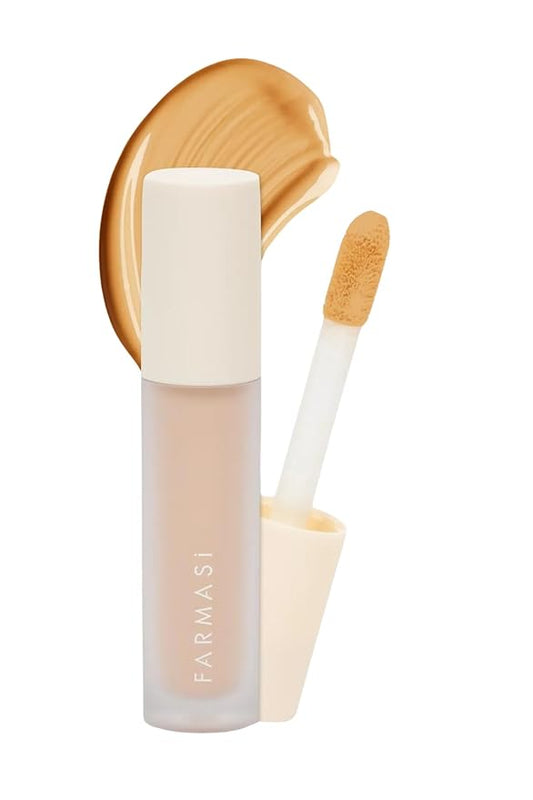 FARMASI Vfx Pro Liquid Concealer Makeup, All-in-one Full Coverage, Highly Pigmented Concealer for All Skin Type, Hide Shadows & Imperfections, Enhance Skin Fullness Foundation Concealer 0,24 Fl Oz W09-BrightBean Baby