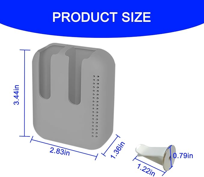 Holder for Car Air Vent, Upright Washable Lip Balm Protector for Women Girls, Auto Interior Space Saving Accessories, Universal for Vehicle, Truck and More（Gray）-BrightBean Baby