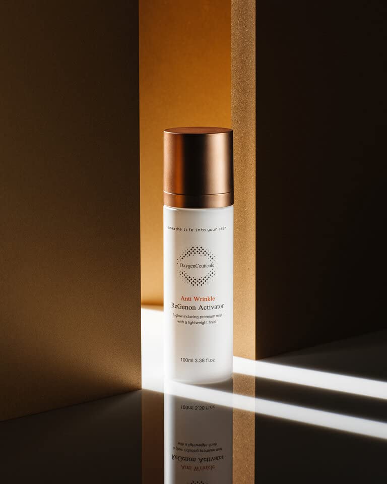 ReGenon Activator – Antioxidant Ampoule Mist with Camellia Flower Water, Oat Seed Extract, Lecithin & Oxygen, Hydrating & Brightening Toner Mist. 3.38 fl.oz (100ml)-BrightBean Baby