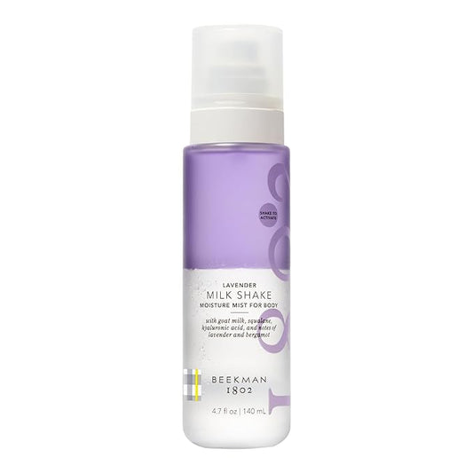 Beekman 1802 Lavender Milk Shake - Body Mist - 4.7 fl. oz - With Hyaluronic Acid & Jojoba Oil - Instantly Moisturizes, Hydrates & Softens - Good for Sensitive Skin - Cruelty Free-BrightBean Baby