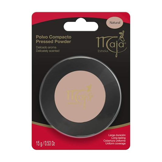 Natural Maja Pressed Powder| Delicately Scented Pressed Powder, Mirror and Tassel Compartment for Flawless Skin; 0.53 Ounces-BrightBean Baby