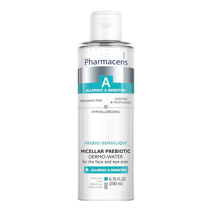 PREBIO-SENSILIQUE Micellar Prebiotic Dermo-Water for Face & Eyes, Removes Makeup & Impurities, Soothes & Moisturizes Allergic & Sensitive Skin, Safe for Contact Lens Wearers, 6.76 fl oz-BrightBean Baby