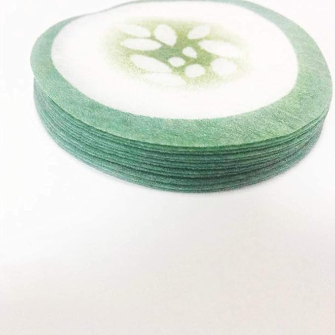 100pcs Under Eye Pads Disposable Cucumber Print Non-Woven Eye Patches Eyelash Pad DIY Eye Care Tool for Home Travel and Salon-BrightBean Baby