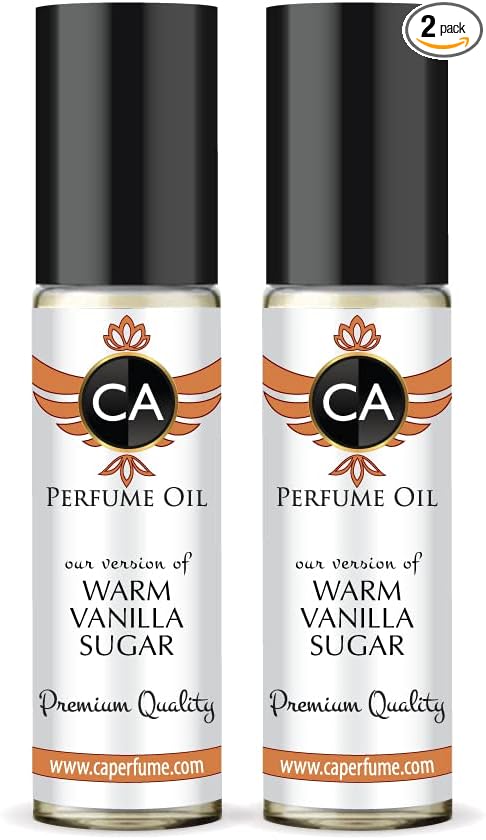 CA Perfume Impression of Emra Warm Vanilla Sugar For Women Replica Fragrance Body Oil Dupes Alcohol-Free Essential Aromatherapy Sample Travel Size Concentrated Long Lasting Roll-On 0.3 Fl Oz-X2-BrightBean Baby