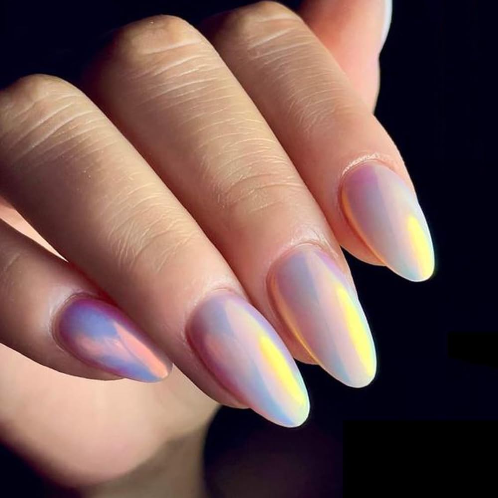 Pretty Diva Aurora Chrome Nail Powder - 0.3g Aurora Mermaid Unicorn Iridescent Chrome Powder for Nails-BrightBean Baby