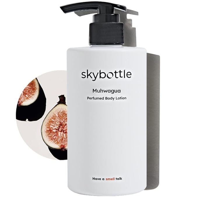 skybottle Perfumed Body Lotion with Pump, Fast Absorbing, Korean Skin Care, Figfruit, Woody Scented Lotion for Women & Men, 10.1 Fl. Oz-BrightBean Baby