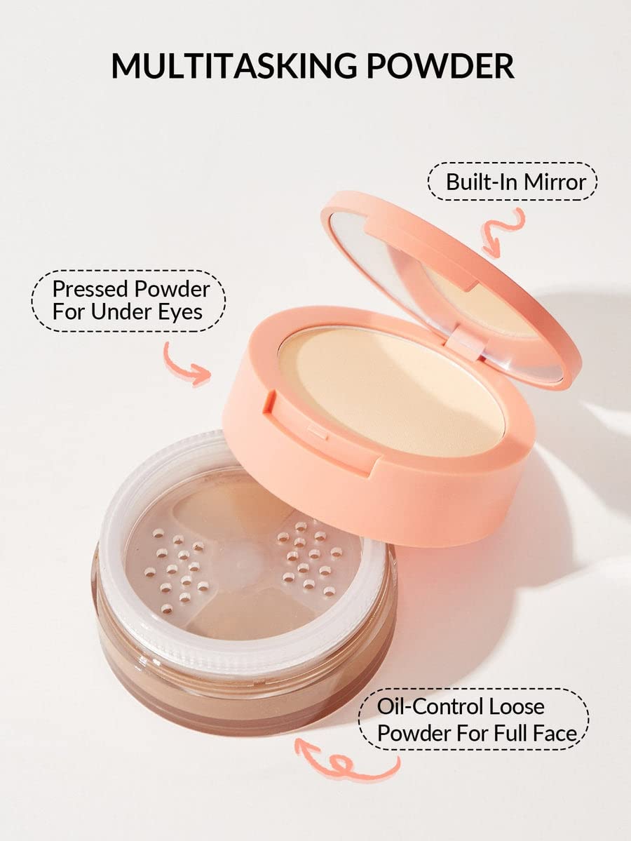 SHEGLAM Insta-Ready Face Powder Loose Under Eye Setting Powder - Smooth Sand-BrightBean Baby