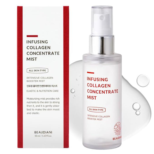 Collagen Facial Mist – Hydrating & Firming Spray for Face, Anti-Wrinkle Korean Skincare, Daily Moisturizer & Skin Tightening Mist with Nourishing Collagen (1.69 fl oz)-BrightBean Baby