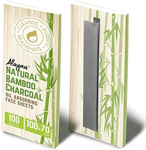 Oil Blotting Sheets for Face Natural Bamboo Charcoal Blotting Paper for Oily Skin Oil Absorbing Tissues Beauty Blotters Remove Excess Shine Organic Blot Papers For Facial Make Up & Skin Care 6 Pack-BrightBean Baby