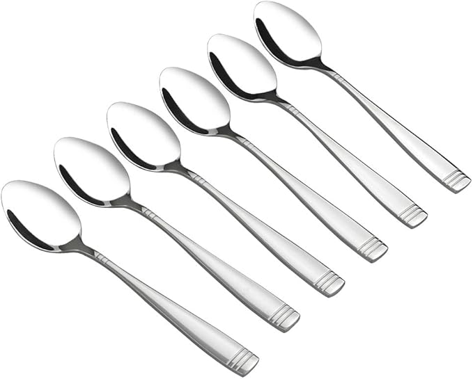 12 Pieces Small Stainless Steel Spoons, Stainless Steel Teaspoon Set