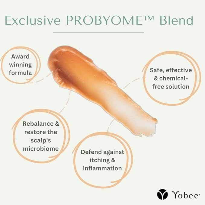 Yobee Ultra Gentle Soothing Scalp Mask - Dry Scalp Treatment Hair Mask Safe For Sensitive Baby Skin - Probiotic Infused - For Sensitive Scalp & Cradle Cap - For Babies, 4 fl oz-BrightBean Baby