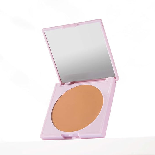 Mally Beauty The Anti-Powder Tinted Finishing Brightener, Light Mally Beauty The Anti-Powder Tinted Finishing Brightener Powder, Deep- Matte Finish, Brightens complexion and Blurs imperfections-BrightBean Baby