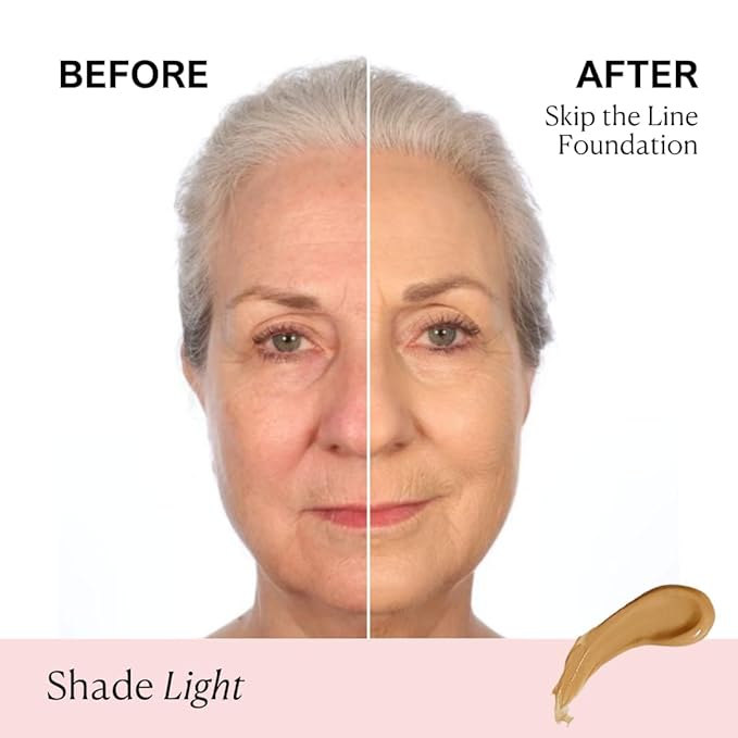Nakery Full Coverage Foundation for Women - 5 in 1 Plumping Liquid Foundation Makeup - Serum Infused Makeup Foundation Smart Color Adapt with Niacinamide & Hyaluronic Acid for All Skin Types - Light-BrightBean Baby