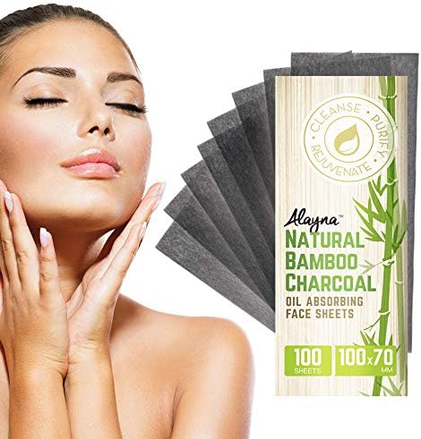 Oil Blotting Sheets for Face Natural Bamboo Charcoal Blotting Paper for Oily Skin Oil Absorbing Tissues Beauty Blotters Remove Excess Shine Organic Blot Papers For Make UpFacial & Skin Care 3 Pack-BrightBean Baby