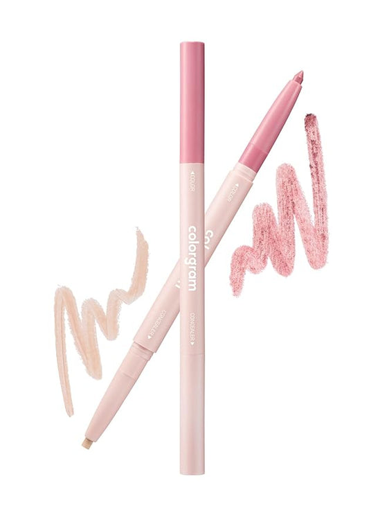 COLORGRAM Under Eye Highlighter Stick - 05 Berry | Silky-Smooth Long-Lasting Highlighter & Contouring Stick for Smudge-Proof, Shining Daily Makeup | K-Beauty Face Highlighters & Luminizers-BrightBean Baby