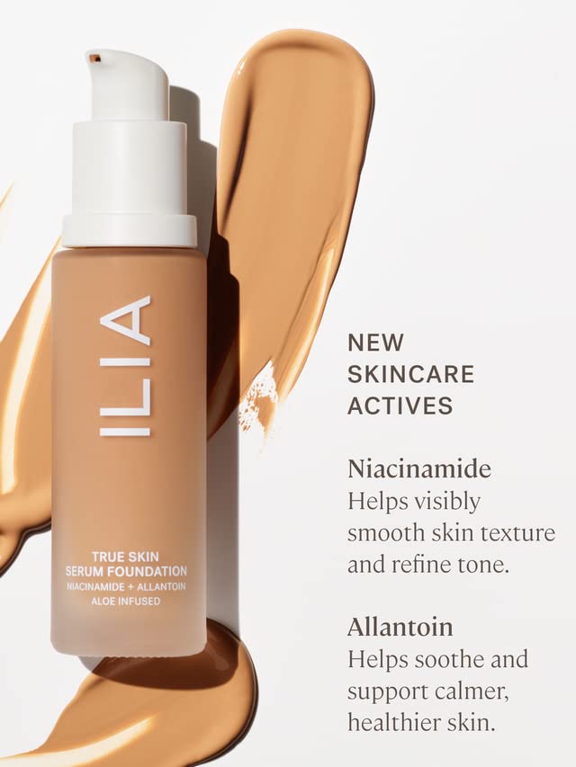 ILIA - True Skin Serum Foundation | Non-comedogenic, Cruelty-Free, Vegan, Weightless Feel, Buildable Coverage, Safe For Sensitive Skin (Bimini SF14)-BrightBean Baby