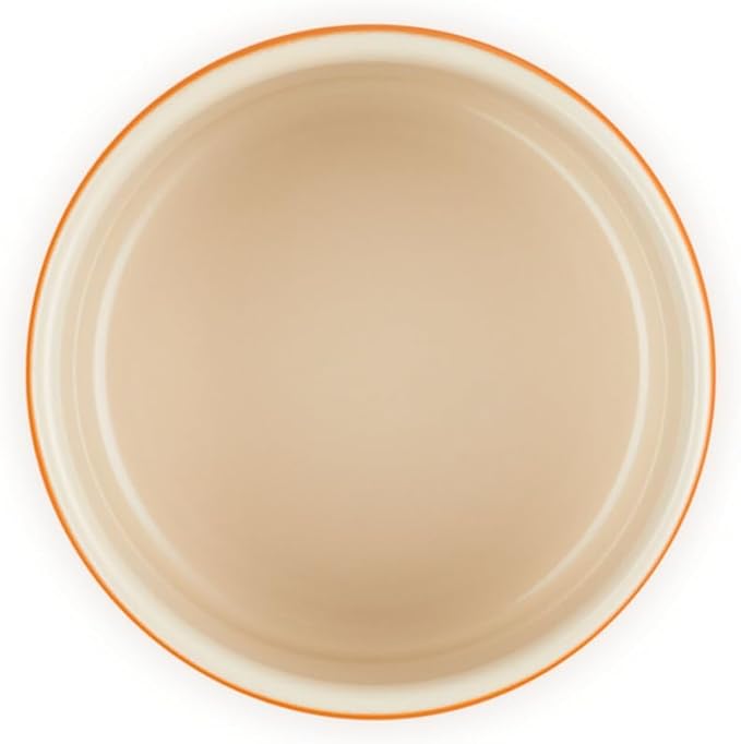 Le Creuset Signature Salt Cellar and Storage Canister with Wood Lid, 7 oz., Flame