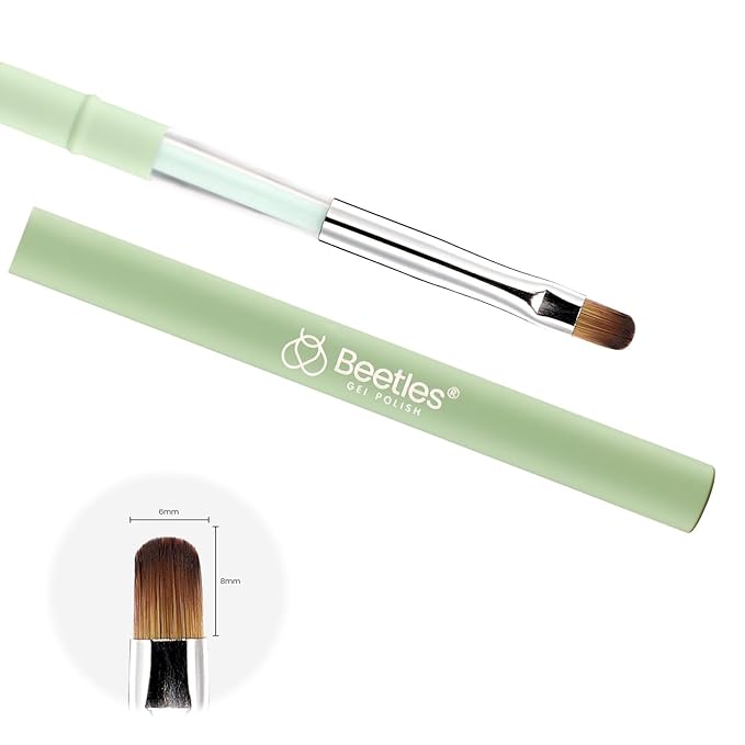 Beetles Nail Art Brushes, Clean Up Brush Gel Polish Nail Art Design Pen Painting Tools Fingernail Brush Nail Cleaning Brush Nail Art Liner Brush and Nail Dotting Pen Salon Diy at Home-BrightBean Baby