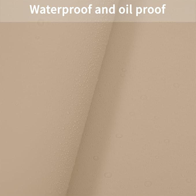 Dresser Protector - Can Be Used On Both Sides Waterproof and Easy to Clean Good Flatness Used for Dresser Table(Light Brown+Gray 10x48)