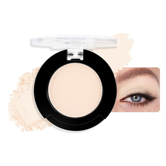 Single Matte Eyeshadow Makeup Palette, Neutral Beige Nude Eyeshadows Singles, Monochrome Eye Shadow Palette Makeup for Women, de sombras de ojos, Highly Pigmented Daily Evening Girls Eyeshadow-BrightBean Baby