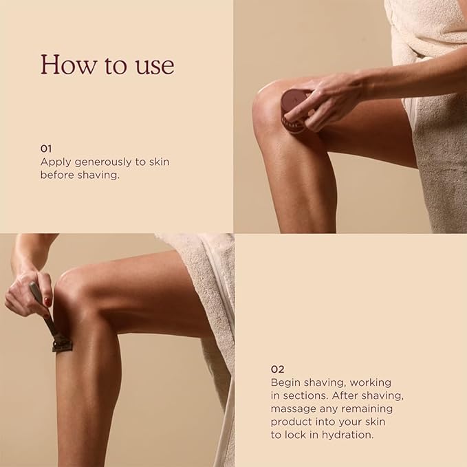 HANNI Shave Pillow, Shaving Gel for Women and Men, Hair Removal Products for Pubic, Body Hair or Legs, In-Shower/Waterless Razor, Travel Friendly Skin Care Moisturizer, Women's Grooming, 3 oz-BrightBean Baby