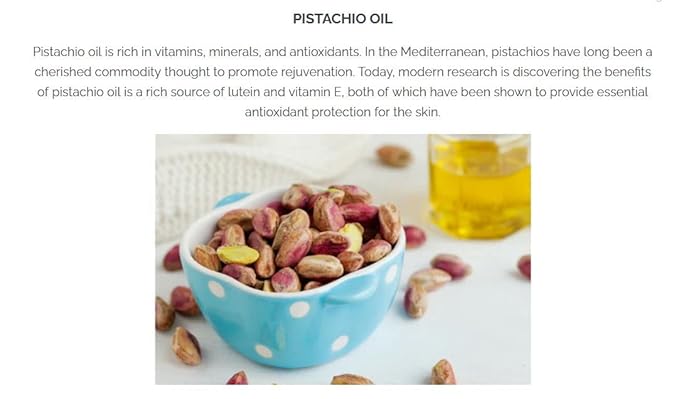Pistaché Skincare Pistachio Oil 5-Pc Mini Collection (Travel) + Body Butter, Hand Cream, Biscotti Perfume, Eye Cream & Face Moisturizer + Hydrates and Nourishes + Vitamin E + Antioxidant Protection-BrightBean Baby