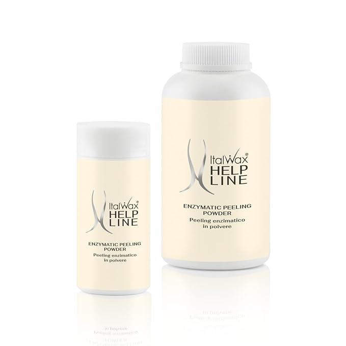 Italwax Help Line Enzymatic Peeling Powder 1.06 oz (30g) – Gentle Facial Exfoliant with Papain and Bromelain – Pre-Waxing Skincare – For Professional and Home Use-BrightBean Baby