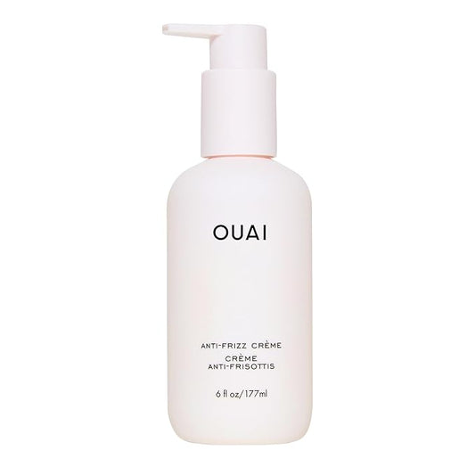 OUAI Anti Frizz Cream - Moisturizing Hair Cream with Frizz Control & Heat Protection - Provides Lasting Hydration with Jackfruit & Beetroot Extract - Paraben, Phthalate & Sulfate Free (6 oz)-BrightBean Baby