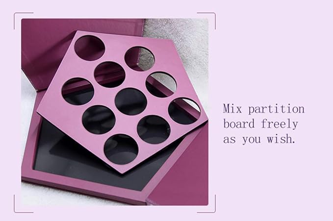 Extra Large-Sized Magnetic Makeup Palette with Diamond-Shaped for Makeup Artists using CP12-BrightBean Baby