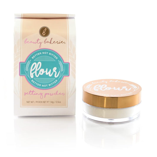Beauty Bakerie Flour Setting Powder for Foundation, Loose Face Powder Makeup, Perfect for Oily Skin, Long-Lasting Matte Finish, Ideal for Baking and Blurring, 0.5oz, Oat (Translucent)-BrightBean Baby