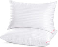 EIUE Hotel Collection Bed Pillows Queen Size - Breathable Cotton Cover 2 Pack