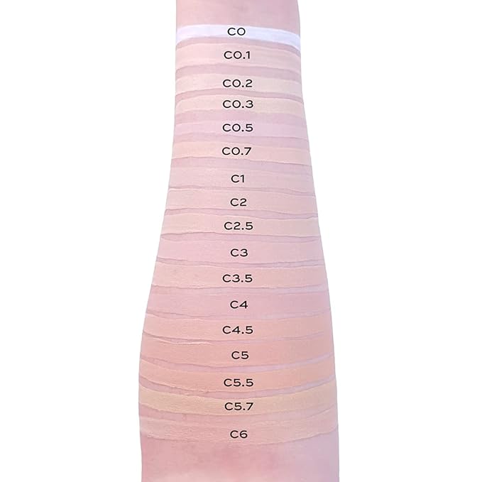 Makeup Revolution Conceal & Define Concealer, Full Coverage Makeup Concealer, Matte Finish & Long Wear, For Fair Skin Tones, Vegan, C5, 4ml-BrightBean Baby