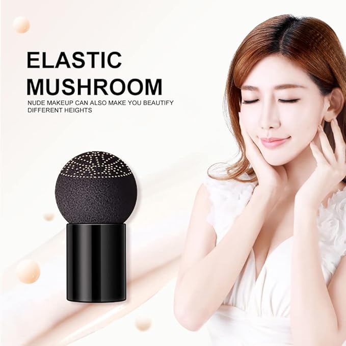 OCHEAL Mushroom Head Air Cushion BB Cream Foundation Cream for Face Makeup Concealer Cushion for Face Comestics Make Up Cushion Compact Natural-BrightBean Baby