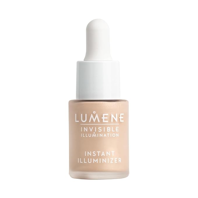 Lumene Invisible Illumination Instant Illuminizer Golden Hour - Lightweight Hydrating Liquid Highlighter - Glowing Skin Makeup Highlighter for a Natural Radiance - Highlight Illuminator (0.5 Fl Oz)-BrightBean Baby
