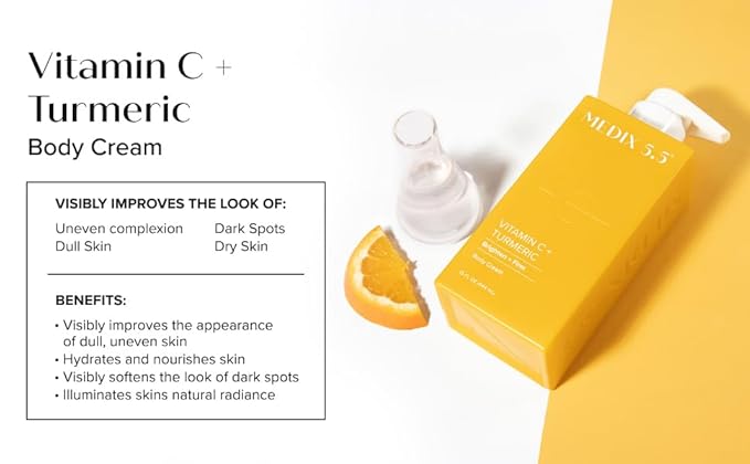 MEDIX 5.5 Vitamin C Cream Face Lotion & Body Lotion Moisturizer | Anti Aging Skin Care Firming & Brightening Cream Diminishes The Look Of Uneven Skin Tone, Age Spots, & Sun Damaged Dry Skin, 15 Fl Oz-BrightBean Baby