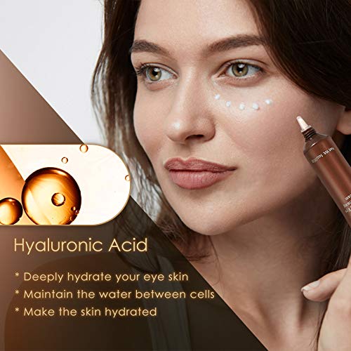 Anti Aging Eye Cream, Retinol Eye Cream Contains Niacinamide and Hyaluronic Acid, Reduces Wrinkles, Puffiness, Crows Feet and Dark Circles, 1 Oz-BrightBean Baby