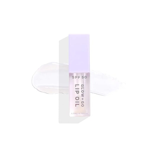 SPF50 Glow & Go Lip Oil: Lip Oil with SPF, Moisturizes and Protects Lips, 4.5ml in Coconut-BrightBean Baby