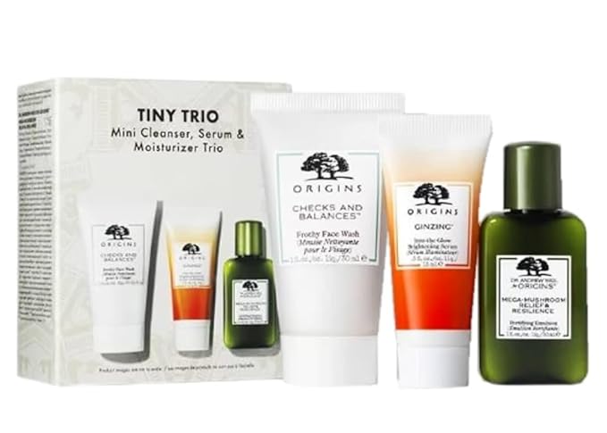 Origins Tiny Trio Mini Cleaner, Serum & Moisturizer Trio - Travel Size-BrightBean Baby