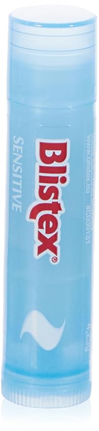 Blistex Simple & Sensitive Lip Balm, 0.15 Ounce Tube – Hypo-Allergenic Unflavored Lip Balm, Gentle Lip Moisturizer For Dry Lips, Contains Shea & Cocoa Butter-BrightBean Baby