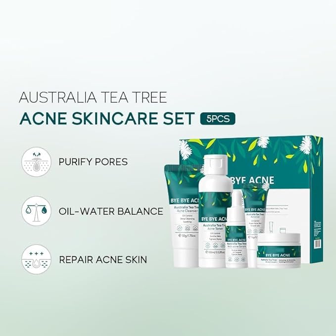 Vitamin C 5-Piece Skincare Set with Cleanser, Toner, Serum, Eye Cream and Face Cream for Skin Brightening skin care set skincare gift set skin care set for Unisex Adult (skincare kit)-BrightBean Baby