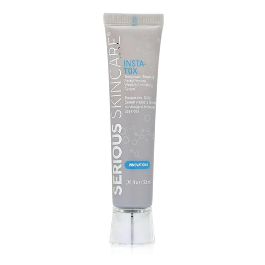 Serious Skincare INSTA-TOX Instant Wrinkle Smoothing Face Serum - Improves Appearance of Fine Lines - Temporary Skin Tightener - Line Filler .75 oz (1Pack)-BrightBean Baby