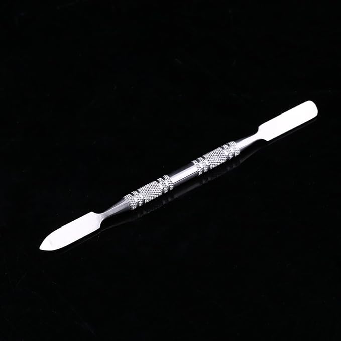 Mixing Palette Small Stainless Steel Makeup Palette Rec Shape Mixing Plate Tools with Spatula Nail Art Palette for Blending Cosmetic Shades-BrightBean Baby