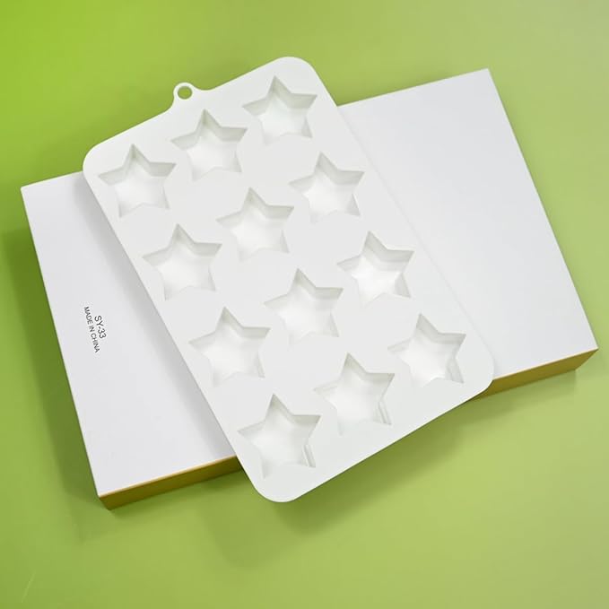 mostsom Silicone Mold Savarin Chocolate Molds Star Mountain Mousse Cake Mold DIY Bakeware Molds (C_8.88x5.48x0.8 inch)