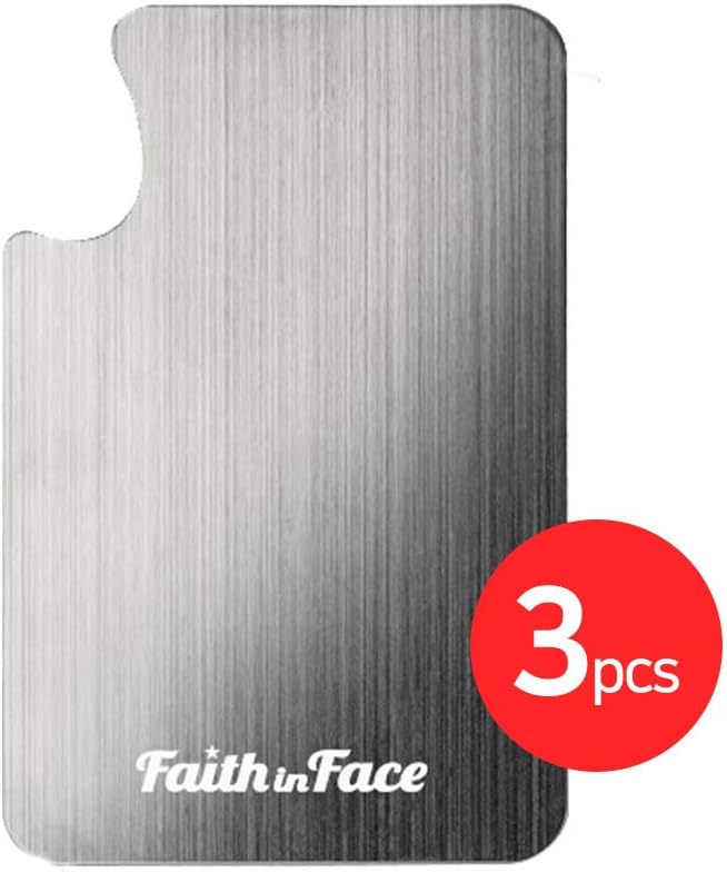 Makeup Metal Palette 3pcs - Stainless Steel Mixing Tray for Nail and Cosmetic Artist, Small Size 3.3 x 5.1 inch-BrightBean Baby