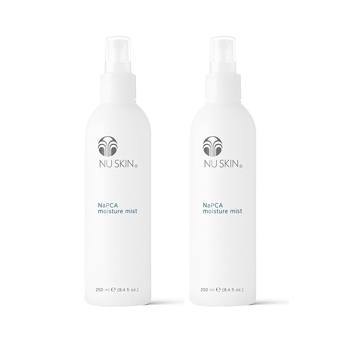 Nu Skin NaPCA Moisture Mist | Revitalizing Moisturizer & Cooling Mist with Hyaluronic Acid | Hydrating Spray for Face, Body & Hair | Sodium PCA for All Skin Types | 8 oz | 2 Pack-BrightBean Baby