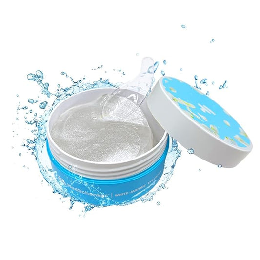 White Jasmine Eye Patches - Korean Eye Patches for Puffy Eyes - Collagen Eye Mask - Under Eye Patches Korean - Puffy Eyes and Dark Circles Treatment, Spa Masks for Women & Men - 60 pcs-BrightBean Baby