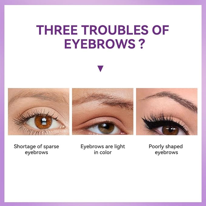 2Pcs Peel Off Eyebrow Tint Gel - Waterproof & Sweatproof All-Day Wear, Transfer-Resistant Tattoo Effect, All Skin Types + Mother’s Day Gift Set, 03#Light Brown-BrightBean Baby