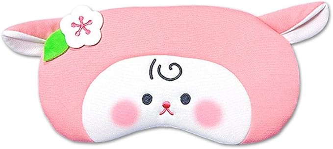 PERFECTSIGHT Sheep Sleep Eye Masks, Cute Plush Sleep Eye Cover Lightweight Adjustable Eyeshade Faux Fur Mask Cover for Women Men Sleep Travel Nap (Pink Sheep)-BrightBean Baby