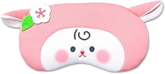 PERFECTSIGHT Sheep Sleep Eye Masks, Cute Plush Sleep Eye Cover Lightweight Adjustable Eyeshade Faux Fur Mask Cover for Women Men Sleep Travel Nap (Pink Sheep)-BrightBean Baby